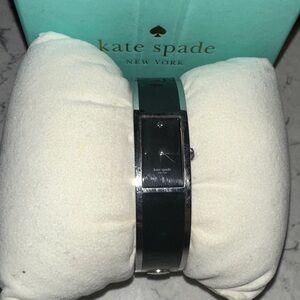 kate spade Black and Silver Bangle Watch